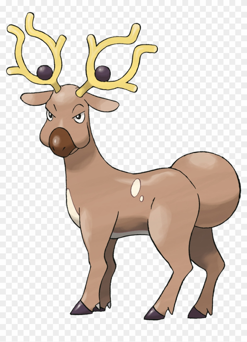 Staring At Its Antlers Creates An Odd Sensation As - Pokemon Stantler #627381