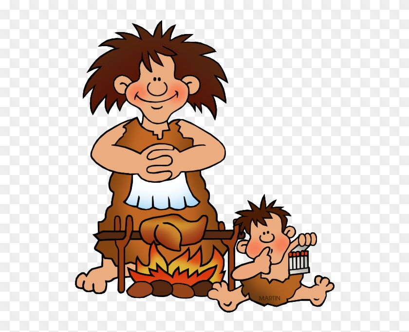 Woman Cooking - Stone Age Clipart #627717