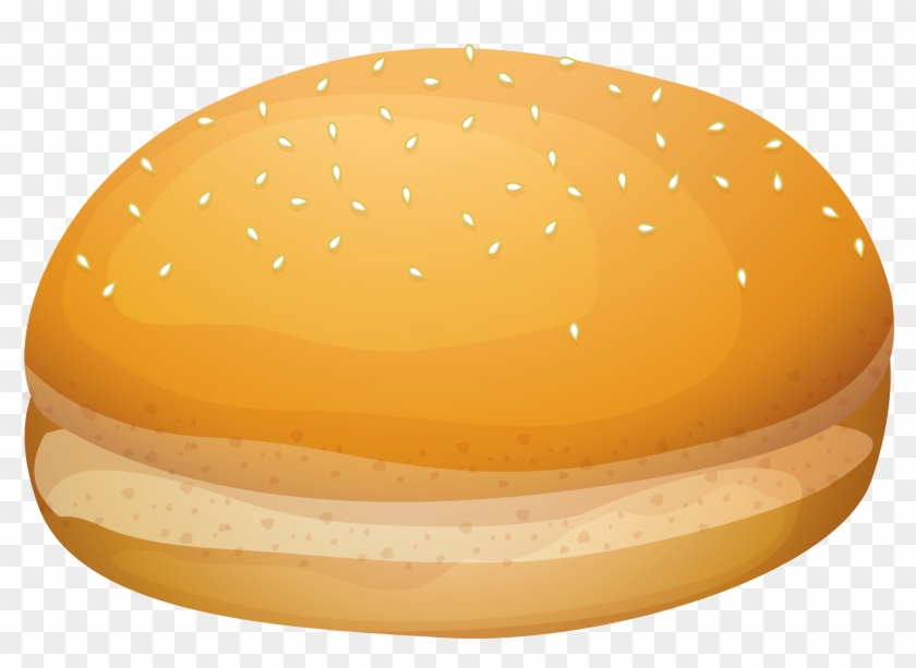 Burger Bread Png Clip Art - Hamburger Bread Clipart Png #630297