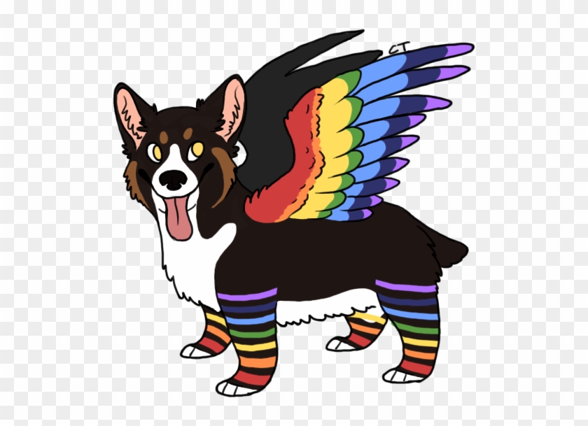 Rainbow Corgi By Bird-fruit - Rainbow Corgi #630508