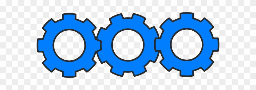 Blue Cog Clip Art #630917