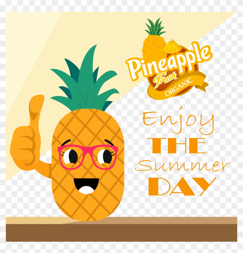 Pineapple Poster Illustration - آناناس کارتونی #633213