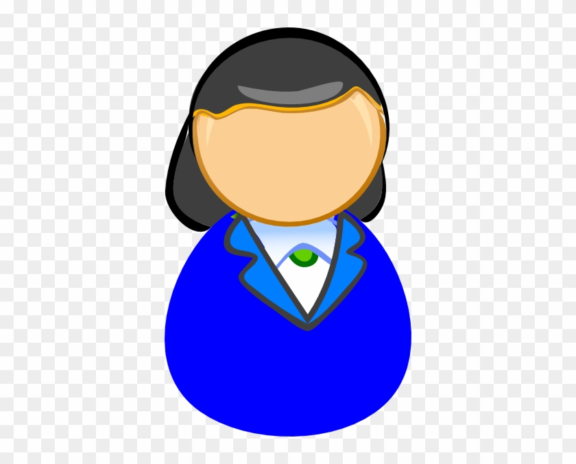 Blue Woman Clip Art - Child #633393