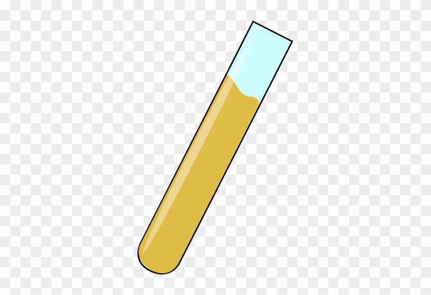 Science Test Tube With Orange Liquid - Test Tube With Liquid #114584
