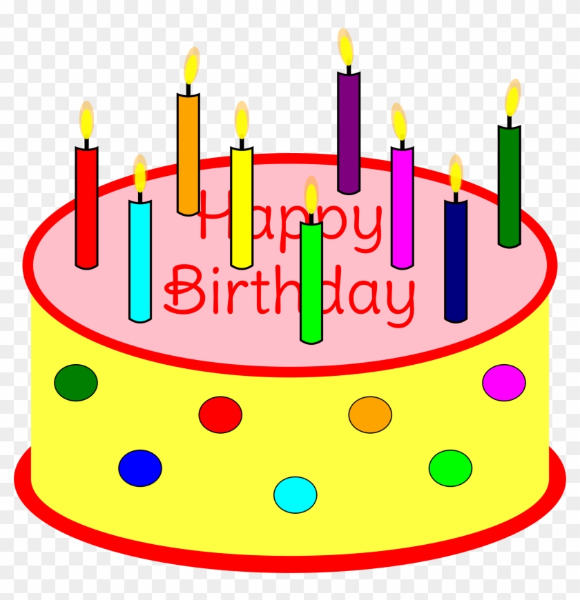 Clip Art Cake Candles Clipart Flickering Candle Birthday - Birthday ...