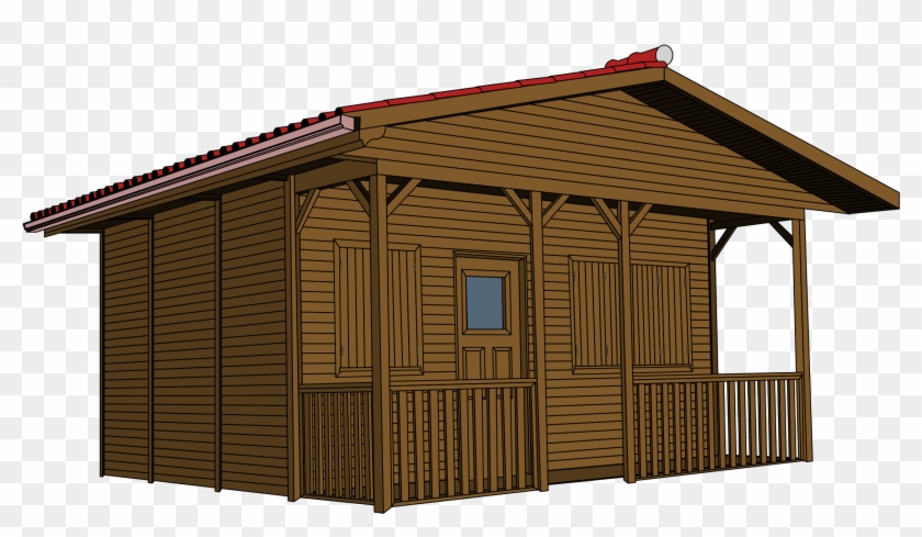 Clipart Wood House Wooden - Free Transparent Background Clipart House #115679