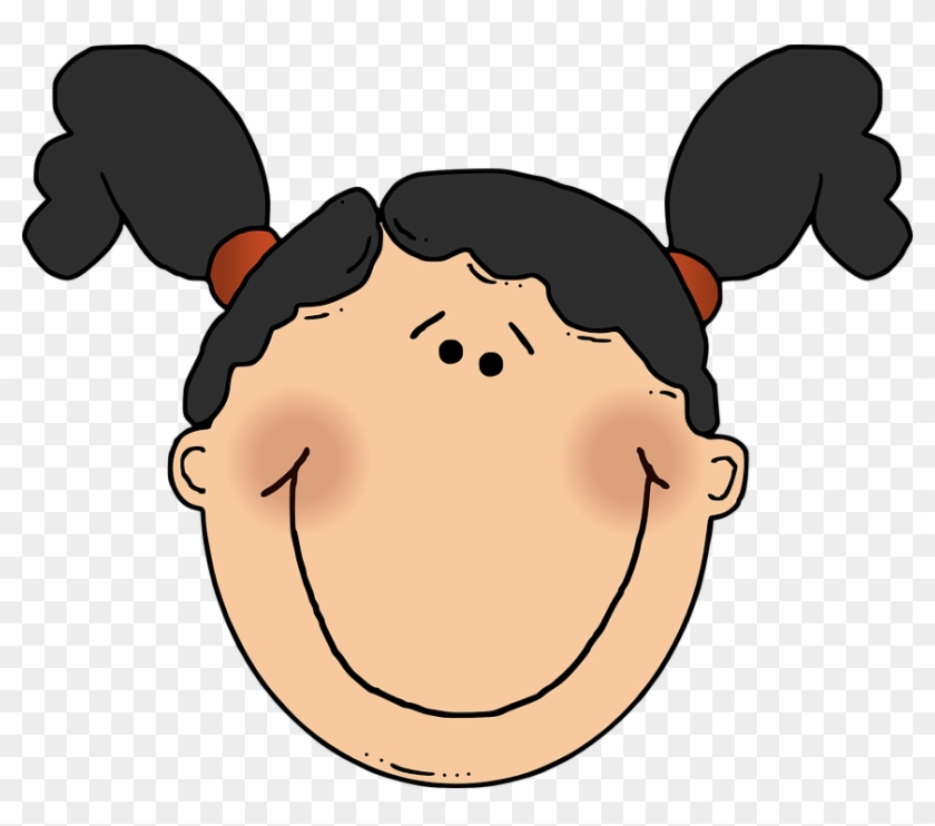 Girl Cartoon Clip Art - Girl Face Clip Art #116030