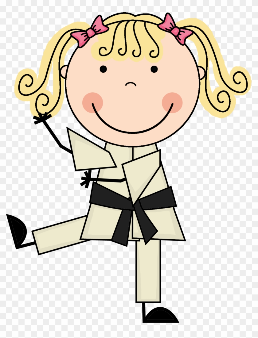 Korean Clipart Kid Martial Art - Kid Writing Clipart #117678