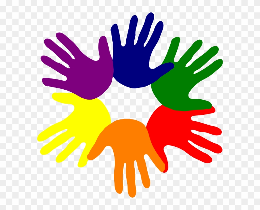 colorful hands clipart