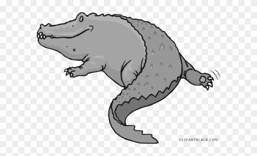 Alligator Animal Free Black White Clipart Images Clipartblack - La Guerra De Los Yacares #634710