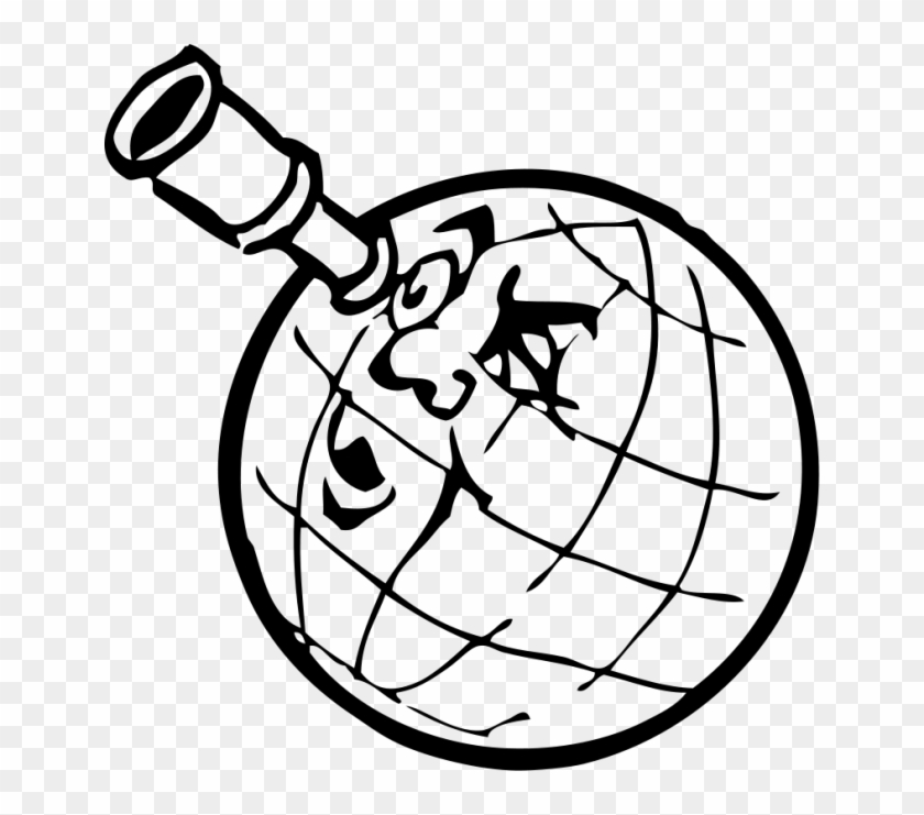 Observatory Clip Art Related Keywords & Suggestions - Earth Outline Cartoon #635211