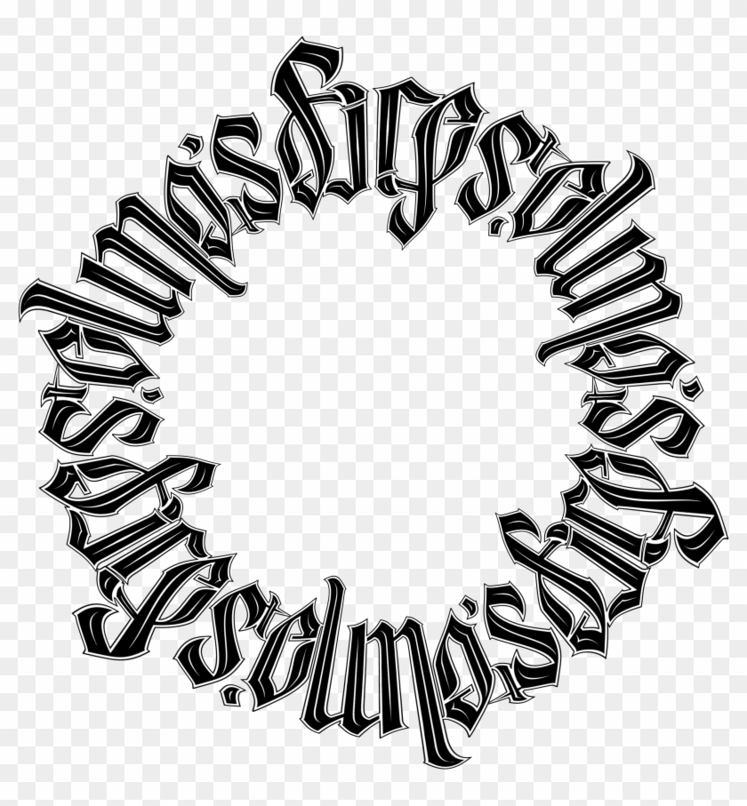 St Elmo's Fire Circular Chain Ambigram By Danadonajr - Indigo Dye #636046