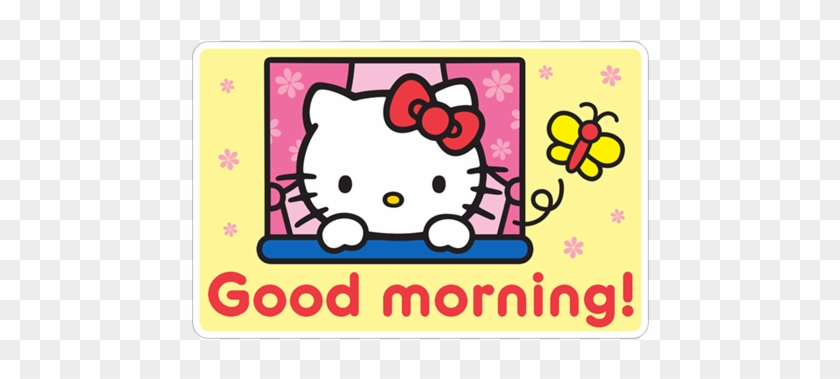 Morning Transparent Png Sticker Good Morning Hello Kitty Free