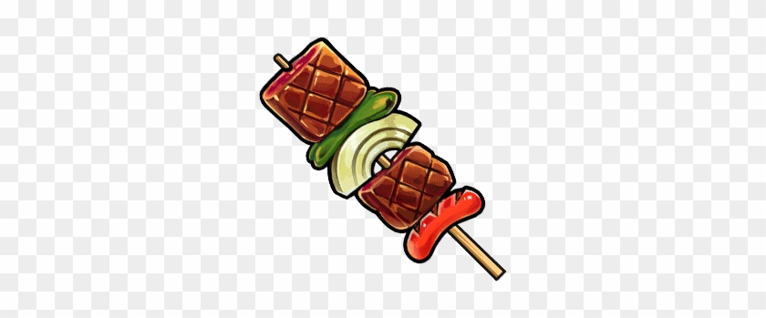 Deluxe Knight Clip Art Image Gear Juicy Bbq Kebab Render - Kebab Cartoon Png #637826