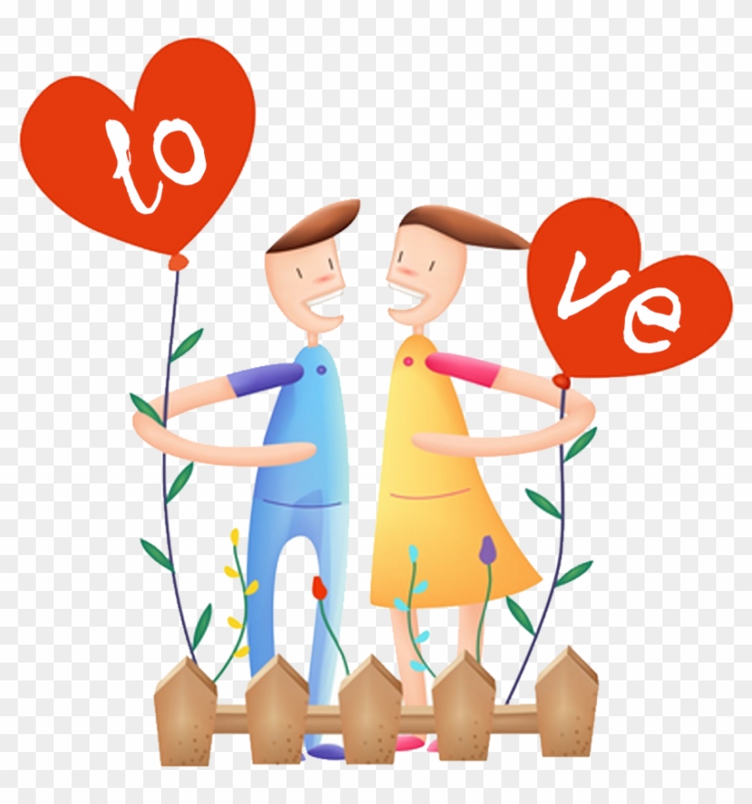 Color Couple Love Clip Art - Color Couple Love Clip Art #638761