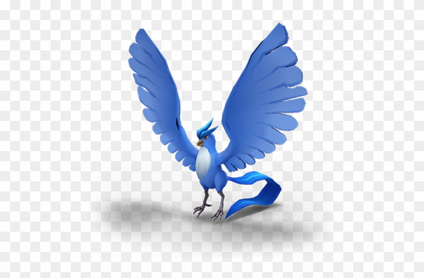 Articuno Is A Large Avian Pokémon With Predominantly - Bluebird #639618