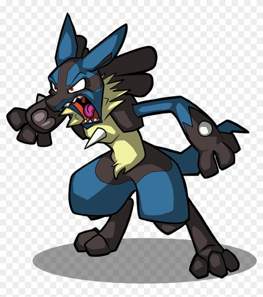 Shiny Mega Lucario Stats For Kids - Lucario Angry - Free
