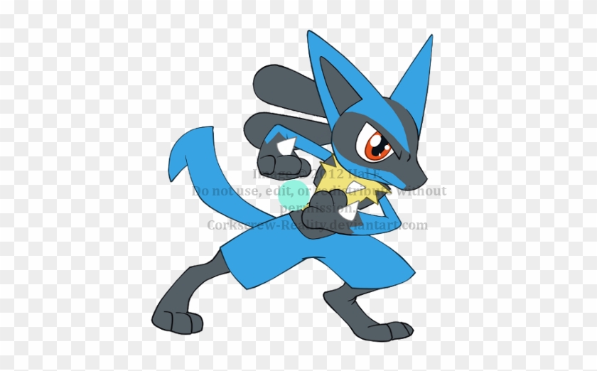 Lucario Chibi By Corkscrew-reality - Cartoon #639879