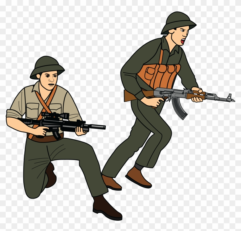 Free Clipart Of Soldiers At War - Vietnam War Clip Art - Free ...