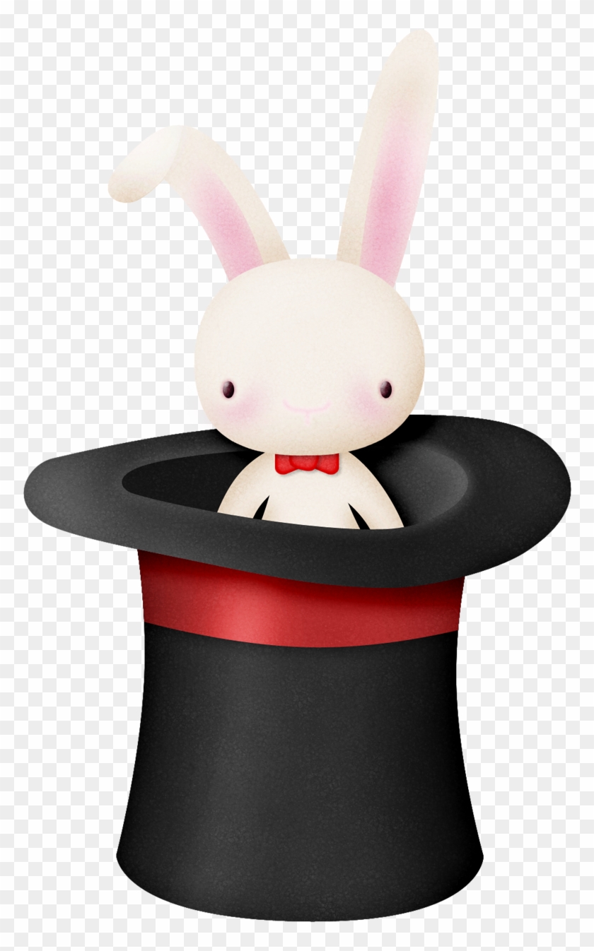 Magician Hat With Rabbit - Rabbit In Hat Clipart #646995