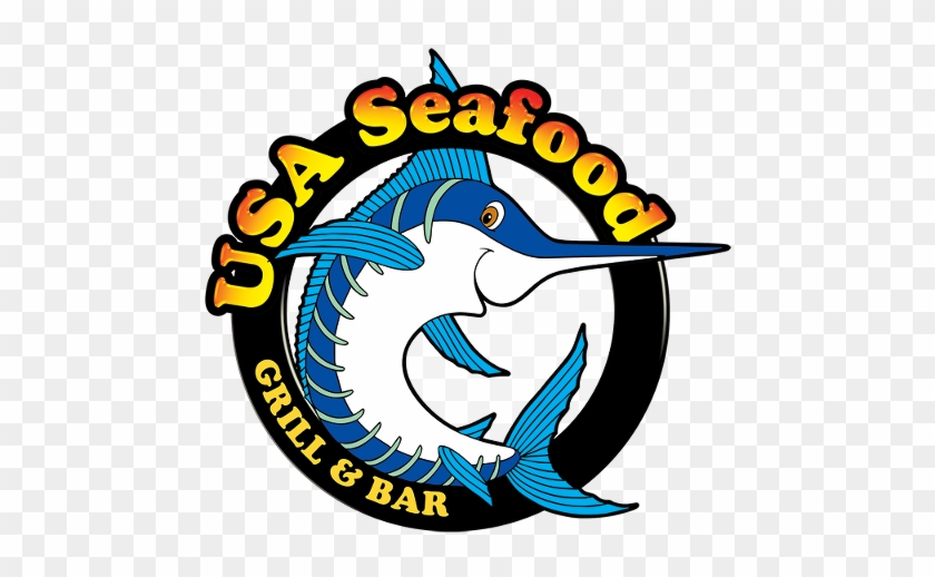 Usa Seafood Logo Large - Usa Seafood Grill And Bar #648183
