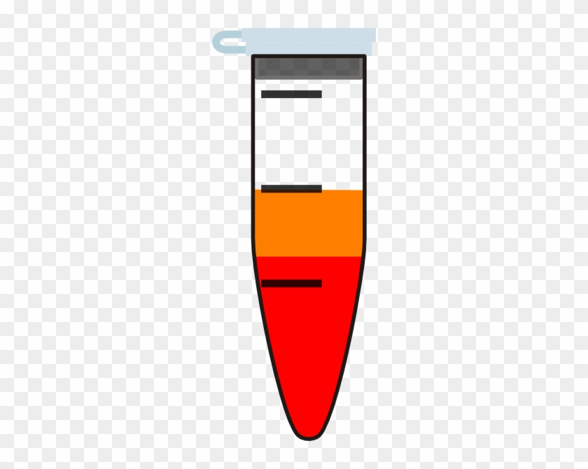 Eppendorf With Blood And One Reagent Clip Art - Emblem #648934