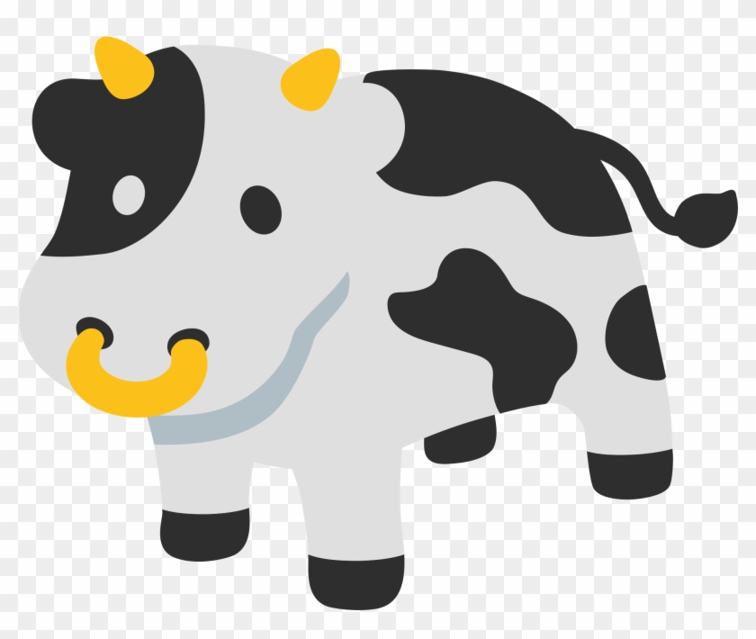 This Image Rendered As Png In Other Widths - Emoji Cow #649417