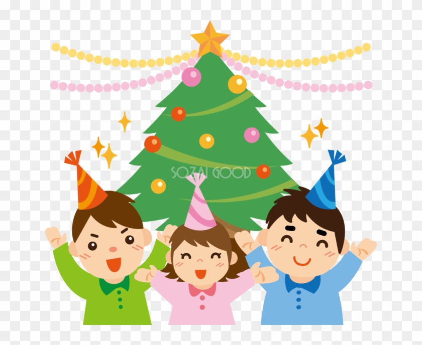 冬 かわいいイラスト 無料 フリー 3人でクリスマスパーティ 34711 Christmas Tree Free Transparent Png Clipart Images Download