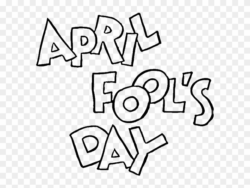 april fools day clipart black and white