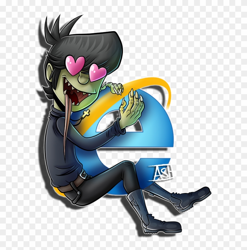 Murdoc X Internet Explorer By Ashesfordayz - Murdoc Niccals #654610