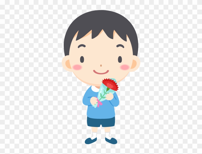 Japanese Mother's Day Boy Carnation Free Png And Vector - Cartoon #655067