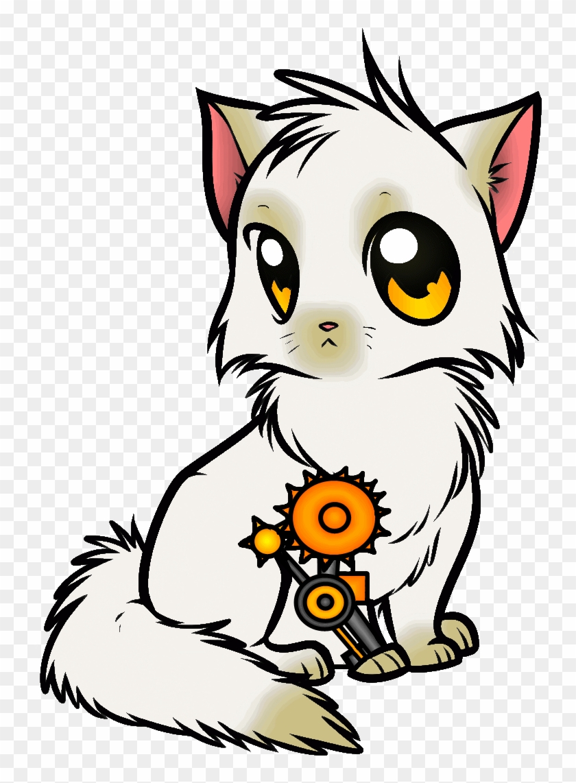 Steampunk Cat Drawings - Draw A Anime Cat - Free Transparent PNG Clipart  Images Download