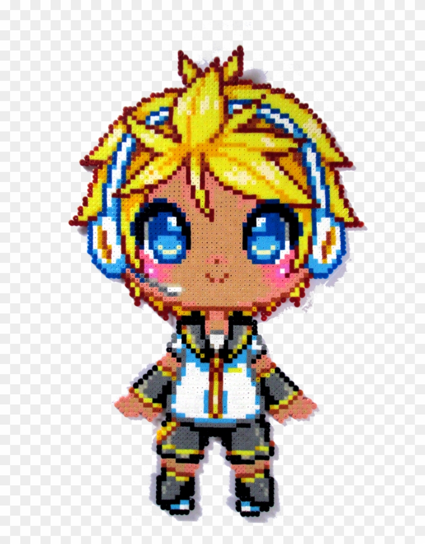 Thought I Would Also Upload A Clean Version Of The - Kagamine Len Pixel Art #657271