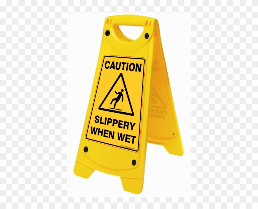 Wet Floor Signage Lovely On For Caution Slippery When - Wet Floor Sign Png #658130