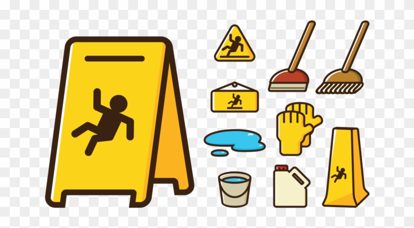 caution wet floor symbol clipart