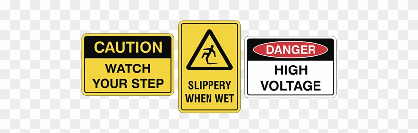 Slideshow - Safety Signs - White #658240