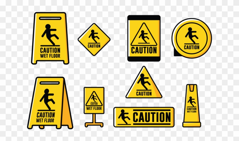 caution wet floor symbol clipart