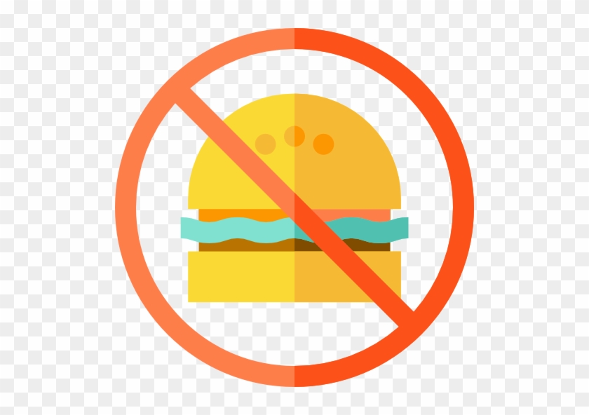 No Fast Food Free Icon - No Food Flat Icon #662355