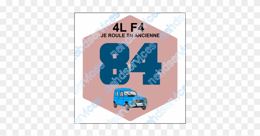 Autocollant Vignette 1984 4l F4 Blue Night B - Lada Niva #663101