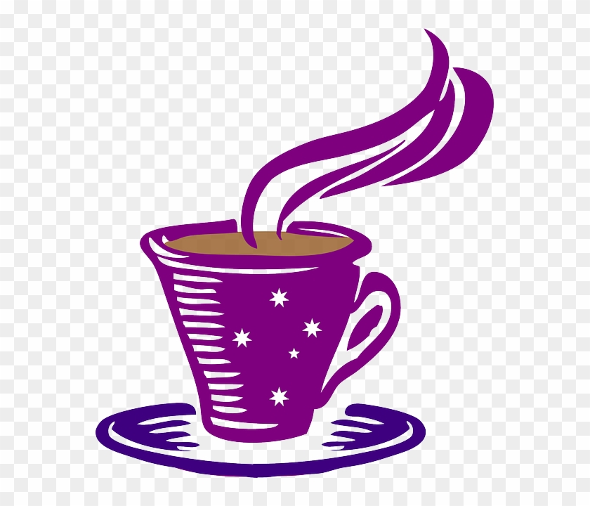 Coffee Tea - Coffee In Purple Mug #666000