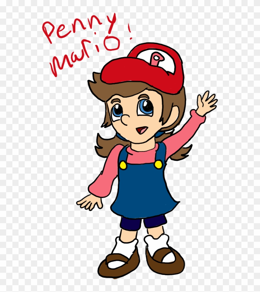 Penny Mario By Krispina The Derp - Cartoon #666752