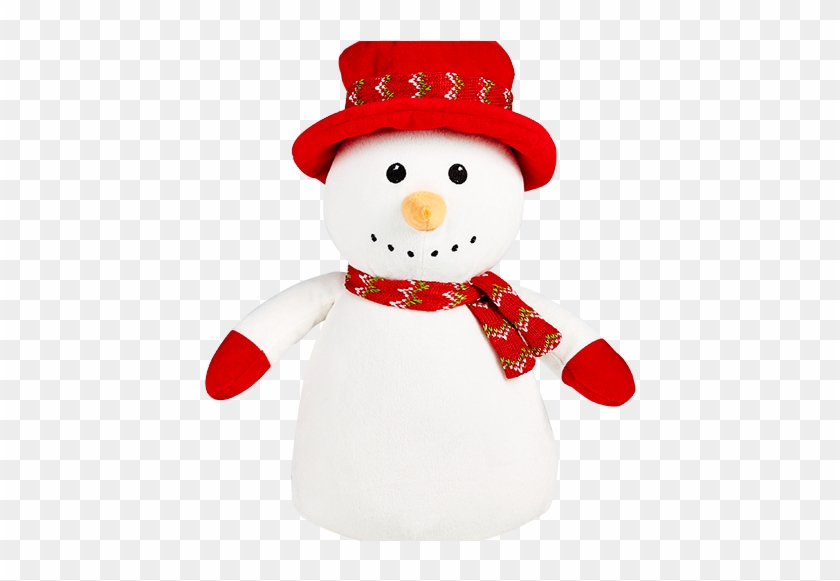 Snowman Cubbie Embroidered With Your Special Message - Baby's First Christmas, Snowman In A Top Hat #670181