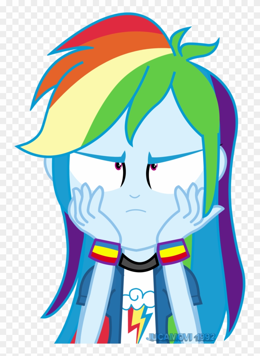 Jucamovi1992, Bored, Clothes, Equestria Girls, Female, - Rainbow Dash Eg Vector #671272