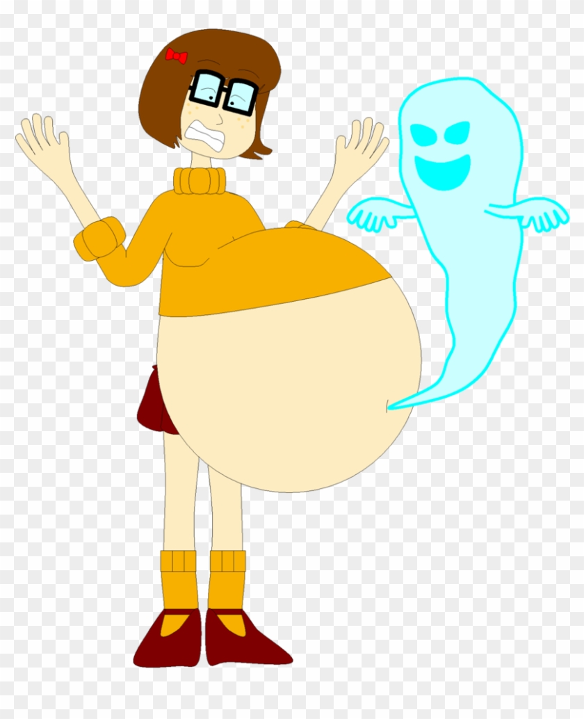 There's A Ghost Living In Velma's Belly By - Belly Ghost #673329