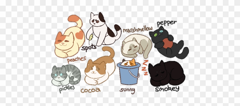 Campfire Smores Clip Art - Neko Atsume Cocoa And Marshmallow #673602