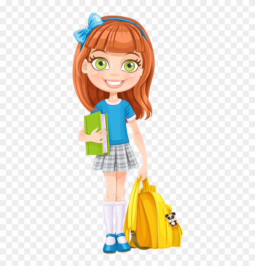 Dibujos Clipart Digi Stamps School Girl Escuela Girl Ready For School Clipart Free Transparent Png Clipart Images Download