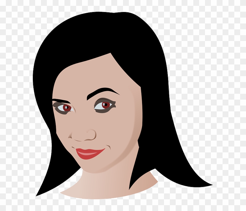 Woman Face W/ Cat's Eye Eyeliner - Roblox Girl Face - Free Transparent PNG  Clipart Images Download