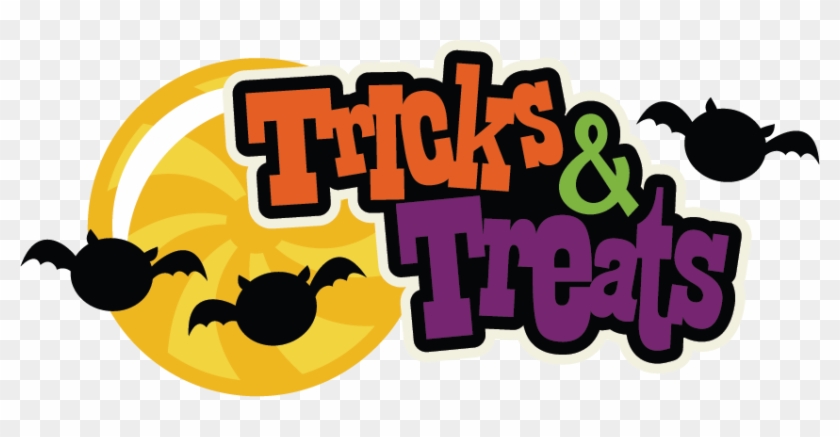 Tricks Or Treats Trick Or Treat Word Clipart Free Clip - Halloween Treats Or Tricks #120743