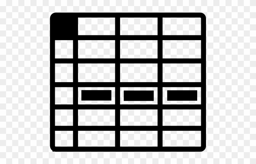 Spreadsheet, Row, Microsoft Excel, Document, Table - Data Table Icon Png #121433