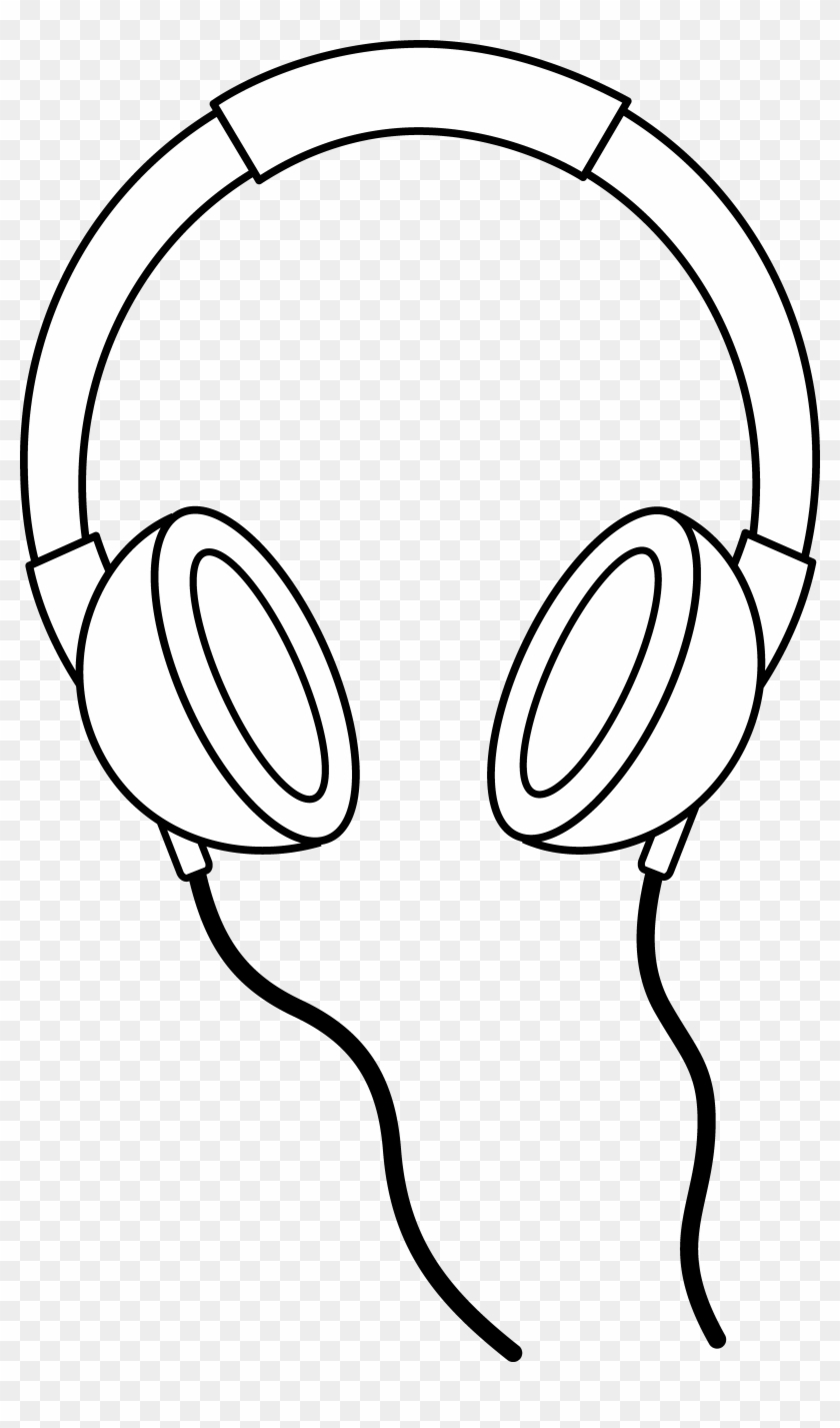 drawings of headphones